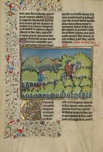 Deux chasseurs et un chien - Unknown artist