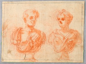 Deux bustes romains - Unknown artist