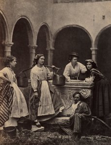 Sans titre (Scène de genre avec quatre femmes et un homme)