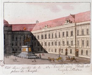 Vue de la place Joseph à Vienne, Autriche. Gravure de 1815 Collection privée - Unknown artist