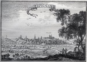 Vue de Perpignan au XVIIe siècle - Unknown artist