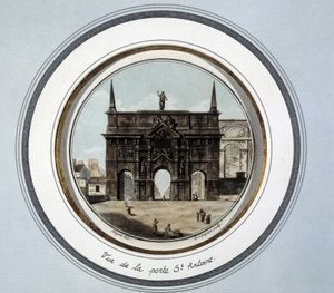 Vue de la porte Saint-Antoine - gravure