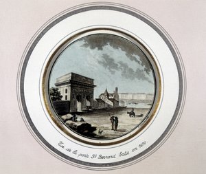 Vue de la Porte Saint-Bernard, construite en 1670