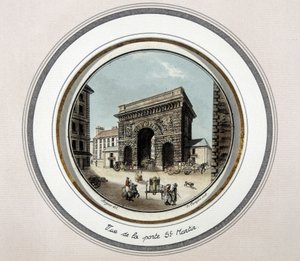 Vue de la porte Saint-Martin - gravure