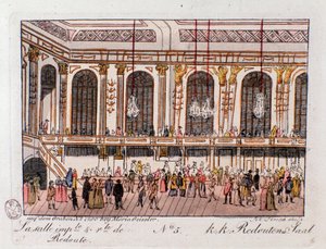 Vue de la salle impériale et royale de la Redoute à Vienne, Autriche. Gravure de 1815 Collection privée - Unknown artist