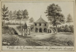 Vue de la source minérale à Geronstere - Unknown artist