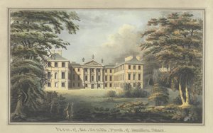 Vue de la façade sud du palais de Hamilton