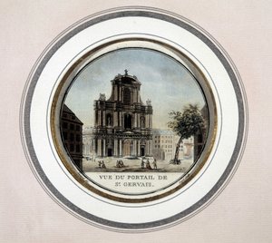 Vue de la porte de Saint-Gervais