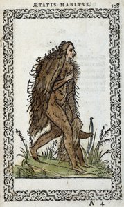 Femme sauvage et son enfant - dans "Habits et effigies" par Jean Sluperius - Unknown artist