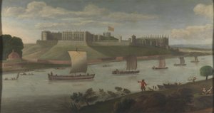 Château de Windsor depuis la rive du Buckinghamshire