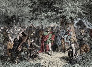Widukind appelle ses Saxons aux armes - Widukind de Saxe (vers 750-810) appelle les Saxons à lever les armes contre l
