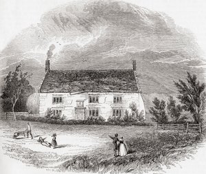 Manoir de Woolsthorpe, Woolsthorpe-by-Colsterworth, Lincolnshire, Angleterre, de Old England: A Pictorial Museum, pub. 1847 - Unknown artist