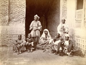 Une famille en Afghanistan, fin du XIXe siècle - Unknown photographer