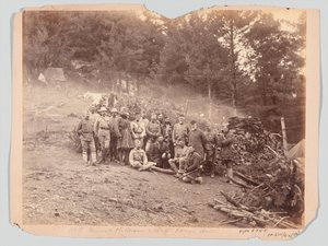 Général McQueen et son état-major, expédition de Black Mountain