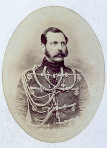 Portrait en buste du tsar russe Alexandre II