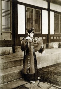 Danseuse Kusang coréenne (fin du XIXe siècle) - Unknown photographer