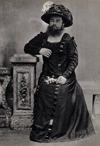 Les Monstres, la femme à barbe. Photographie, fin du 19e siècle, Paris. Coll. Selva - Unknown photographer