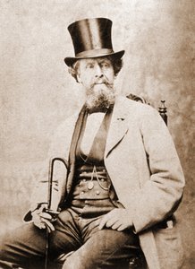 Portrait de Charles Dickens (1812-1870), écrivain anglais vers 1855