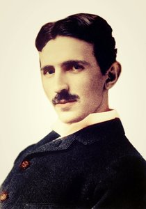 Portrait de Nikola Tesla (1856-1943) - ingénieur, physicien et inventeur serbe né en Croatie - Unknown photographer