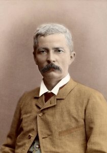 Portrait de Sir Henry Morton Stanley (né John Rowlands) (1841-1904), journaliste et explorateur gallois. Colorisation ultérieure