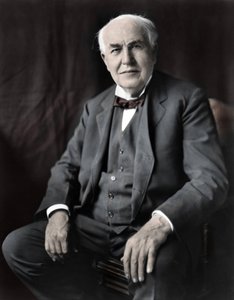 Portrait de Thomas Edison (1847-1931), physicien américain.