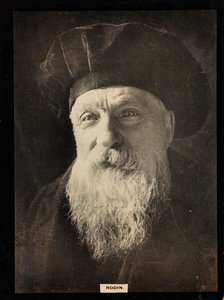 Portrait du sculpteur français Auguste Rodin (1840-1917)