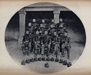 Portrait des pompiers du 22e de ligne - Unknown photographer