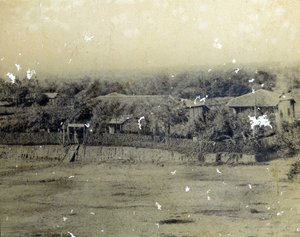 Bâtiment de la poste de Saigon vers 1863.
