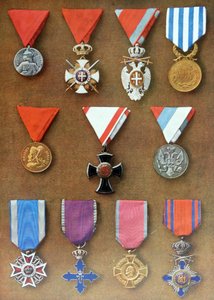 Médailles militaires serbes et roumaines