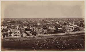 Vue depuis le monument Ochterlony, Calcutta - Unknown photographer