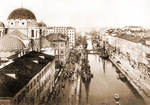 Vue de la ville de Trieste à la fin du XIXe siècle