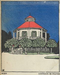 Vienne : Pavillon de plaisir dans le Prater Wien : Lusthaus im Prater, 1908