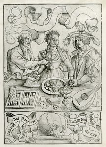Amour mercenaire, vers 1511 (gravure sur bois)