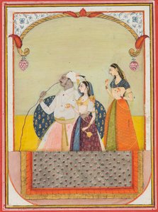 Maharaja Shri Anand Singh-ji et sa consort