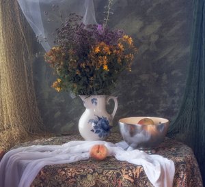 Nature morte florale rustique - UstinaGreen