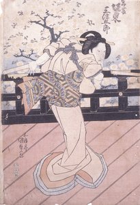 Bando Mitsugoro En Tant Que Iwafuji - Utagawa (1786 1865) Kunisada