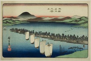Amanohashidate, de la série "Lieux célèbres du Japon (Honcho meisho)"