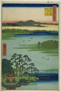Sanctuaire Benten et étang Inokashira (Inokashira no ike Benten no yashiro), de la série "Cent vues célèbres d