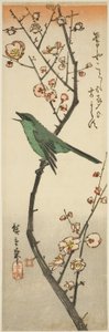 Bouscarle et prunier - Utagawa Hiroshige