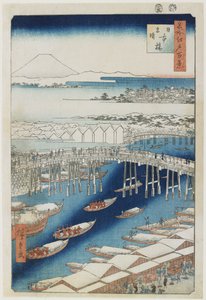 Temps clair après la neige, pont Nihonbashi, mai 1856