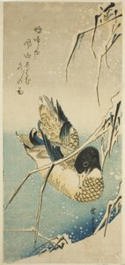 Canards dans la neige - Utagawa Hiroshige
