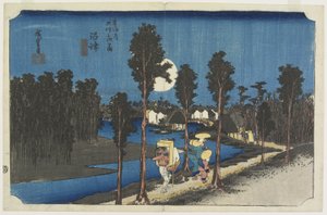 Scène de crépuscule, Numazu, vers 1833