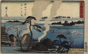Lueur du soir à Imado, vers 1840-1842