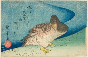 Oie sur la rive - Utagawa Hiroshige