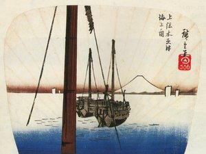 Hiroshige Mont Fuji vu de l