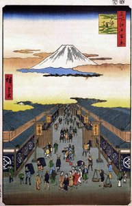 Hiroshige, Sugura streetFXD - Utagawa Hiroshige