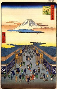 Hiroshige, rue Sugura - Utagawa Hiroshige