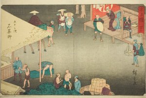 Ishiyakushi—No. 45, de la série "Cinquante-trois Stations du Tokaido"