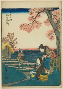 Ishiyakushi, de la série "Cinquante-trois stations [du Tokaido]" également connue sous le nom de Figure Tokaido - Utagawa Hiroshige