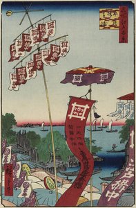 Pont Kanasugi, Shibaura, juillet 1857